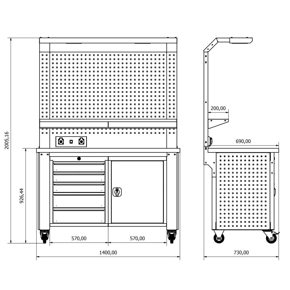 Proline Plus+ Combo 1402 Çalışma Tezgahı