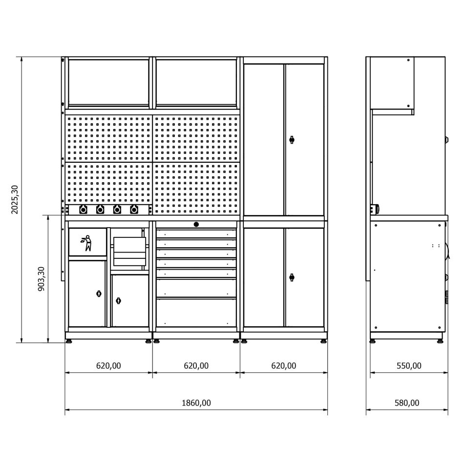 moduline çalışma tezgahı combo 02