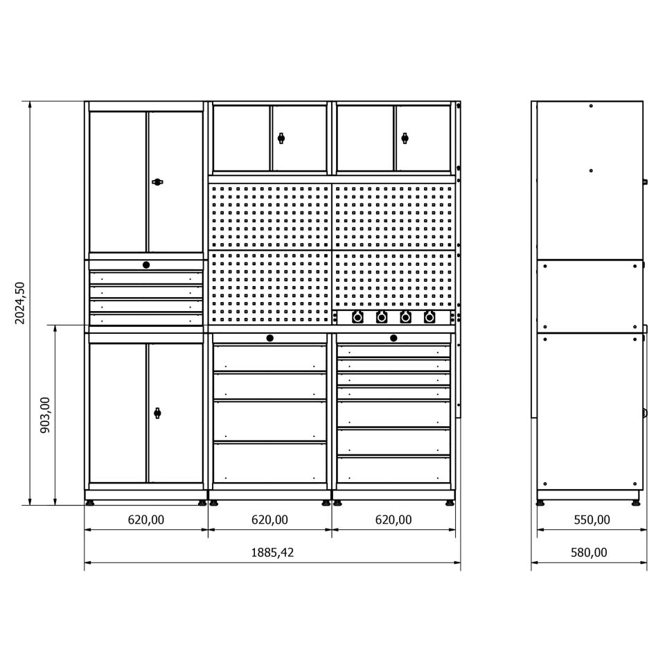 moduline çalışma tezgahı combo 05