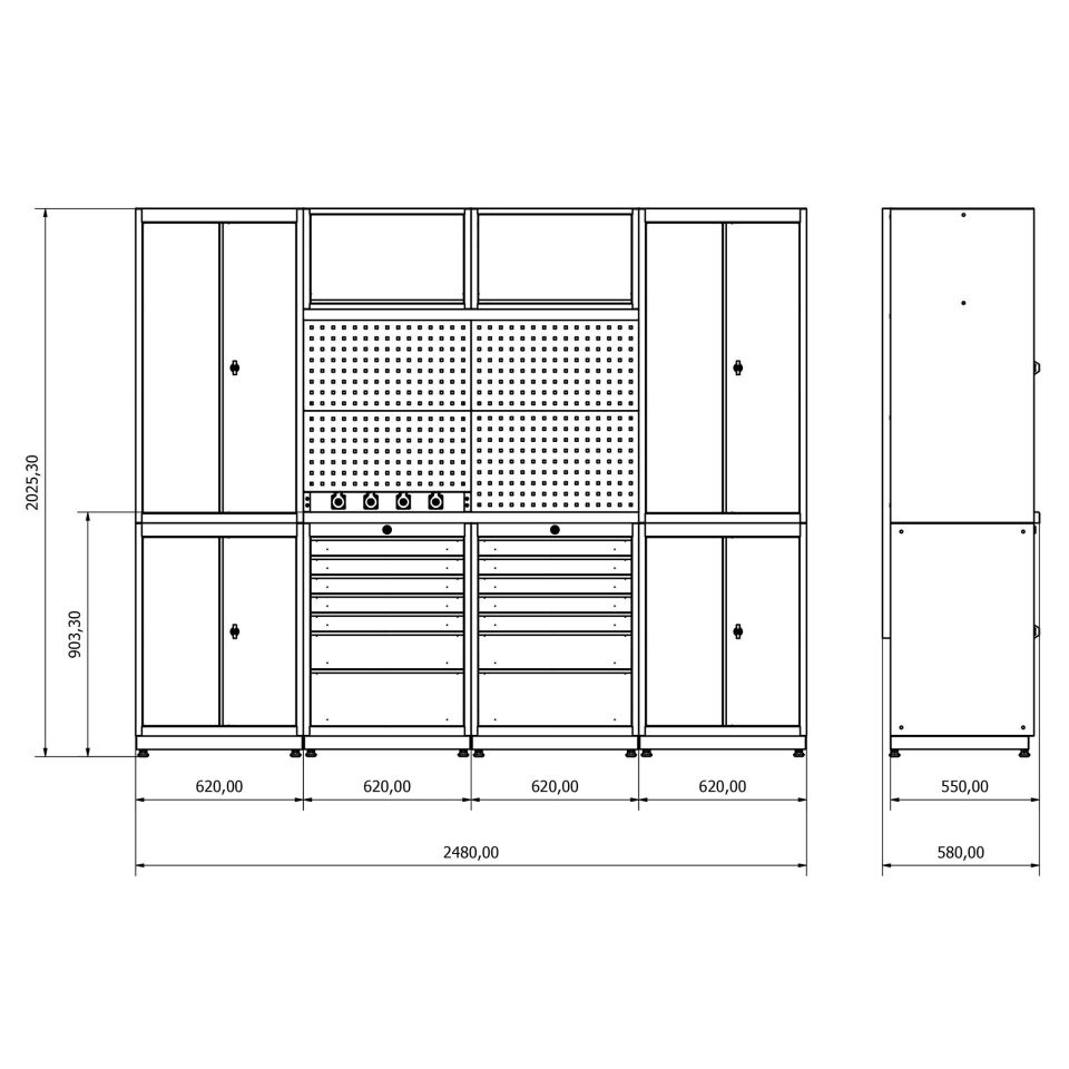 moduline çalışma tezgahı combo 11