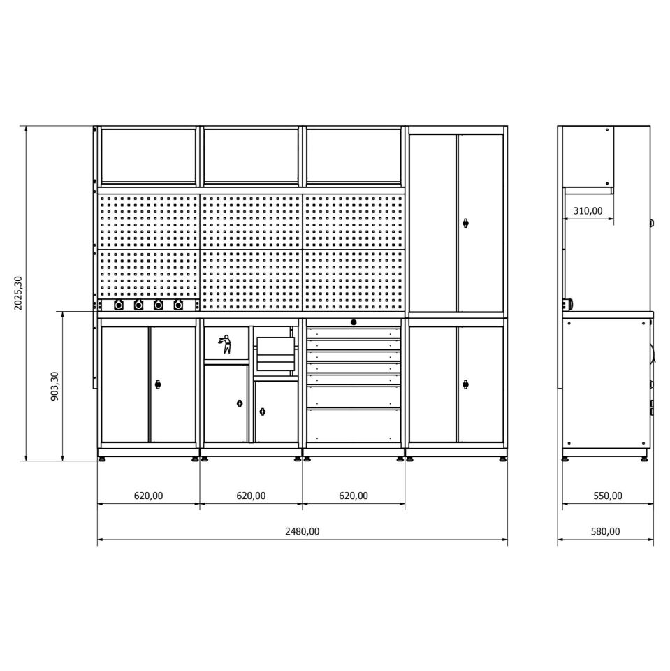 moduline çalışma tezgahı combo 13