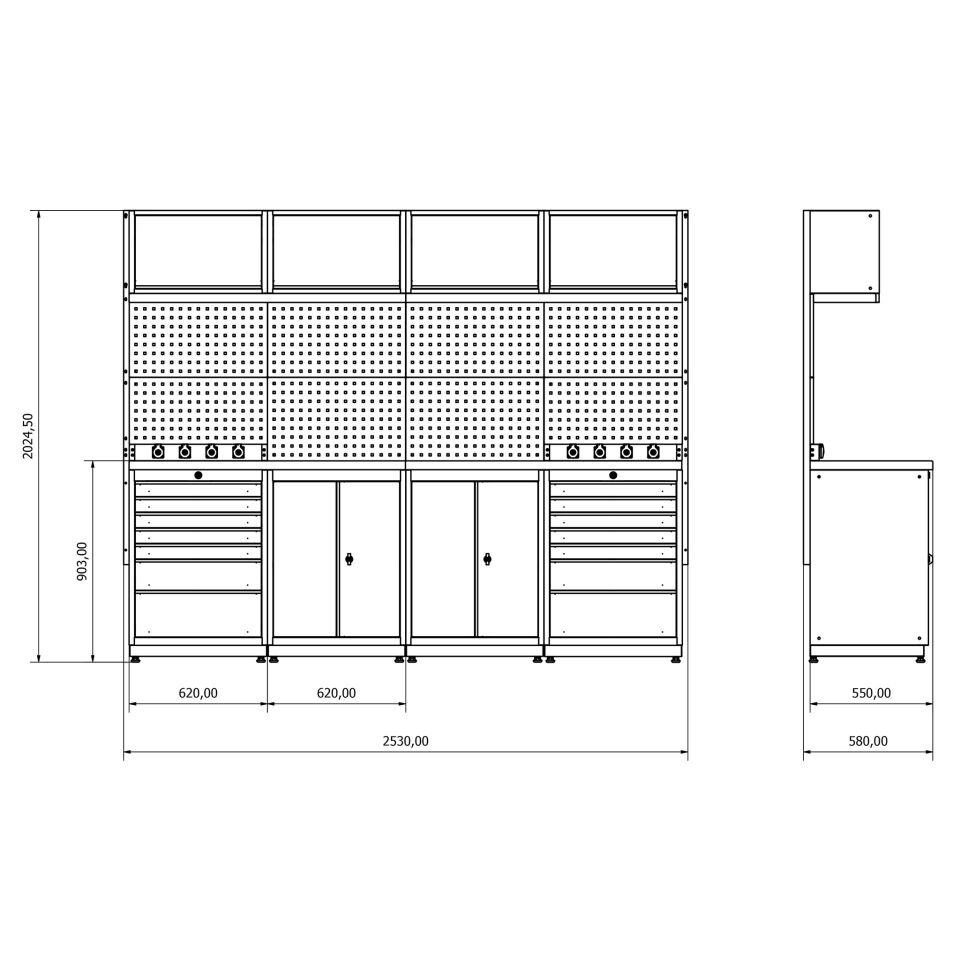 moduline çalışma tezgahı combo 16