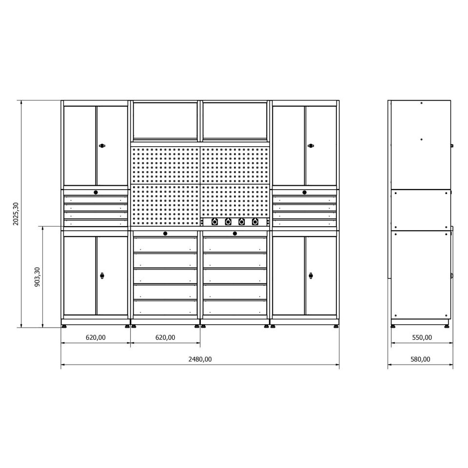 moduline çalışma tezgahı combo 18