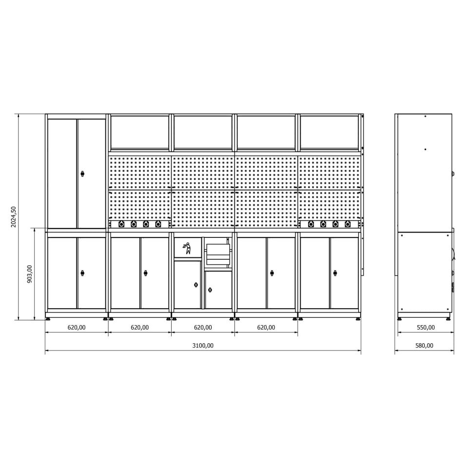moduline çalışma tezgahı combo 23