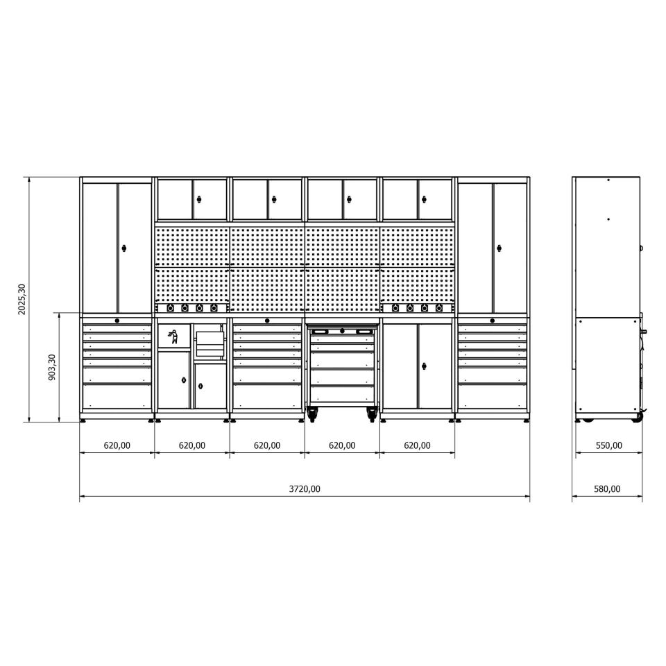 moduline çalışma tezgahı combo 35