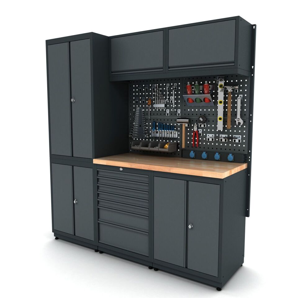 Moduline Combo 01 Çalışma Tezgahı + Paslanmaz Çelik (304 Kalite)(30 mm)