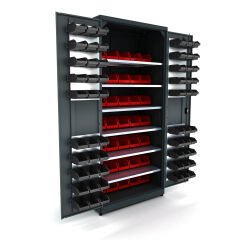 galvaniz parçalı metal malzeme dolabı 5017