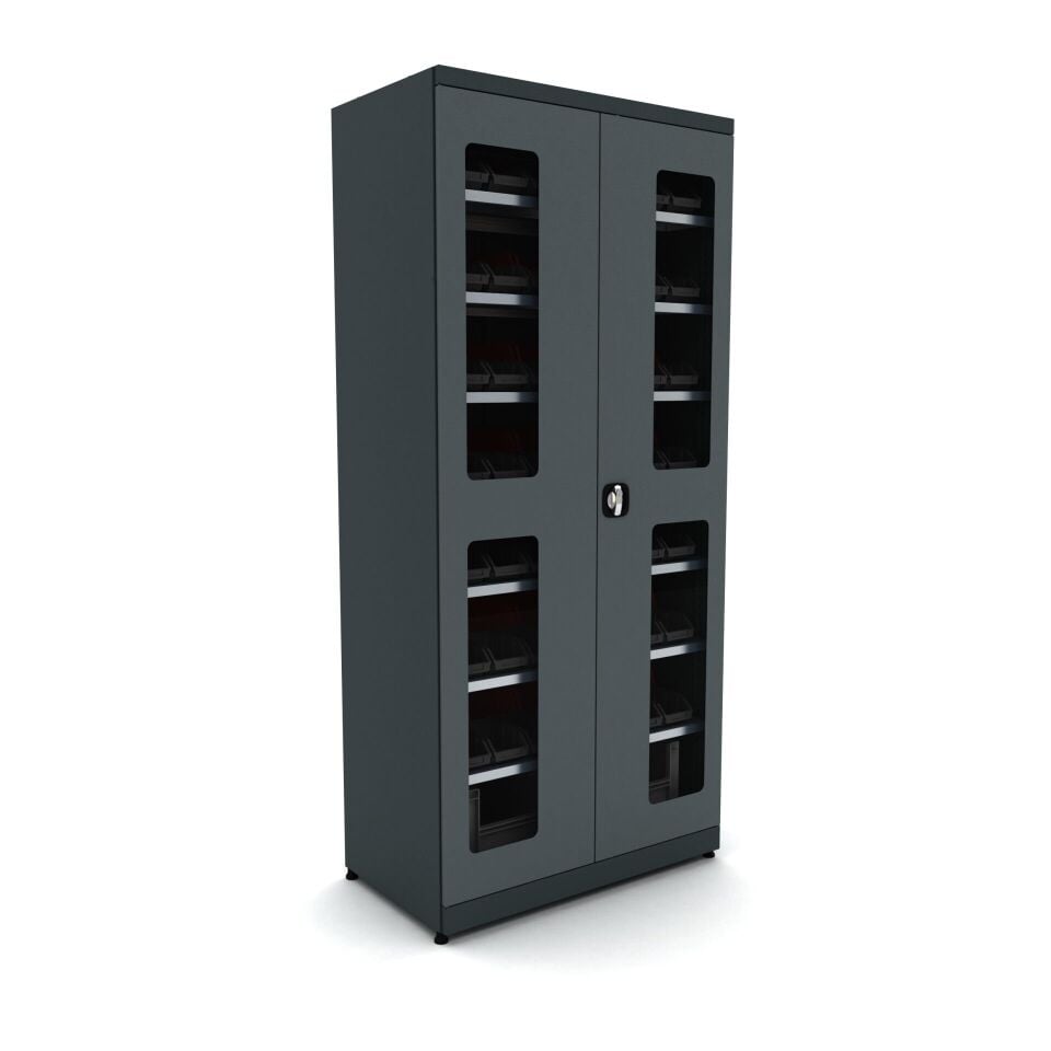 yedi raflı metal malzeme dolabı 5019 