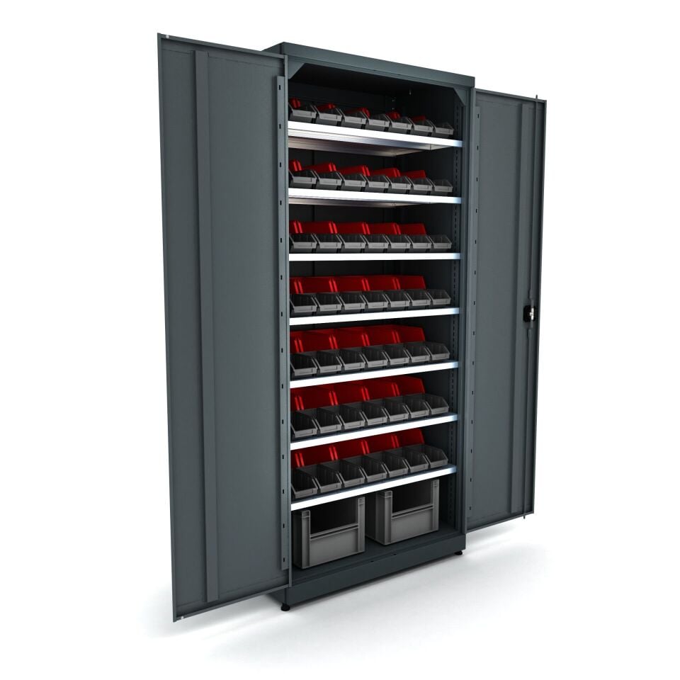 avadanlık raflı metal malzeme dolabı 5020