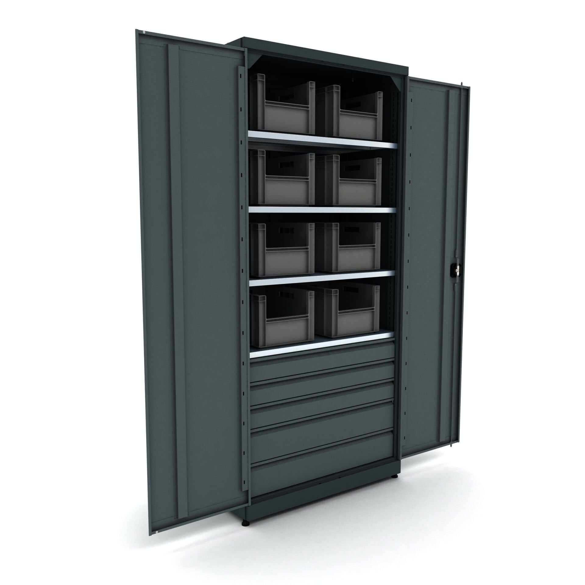 beş çekmeceli metal malzeme dolabı 5023