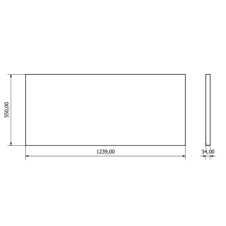Moduline Tabla (Paslanmaz) (124 cm)