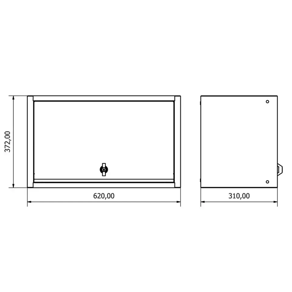 Moduline Kapaklı Üst Dolap (Sürgülü Kapı)