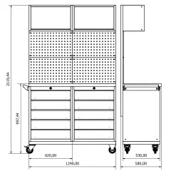 Moduline Takım Arabası M06