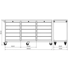 Moduline Takım Arabası M22