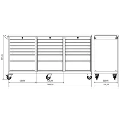 Moduline Takım Arabası M25