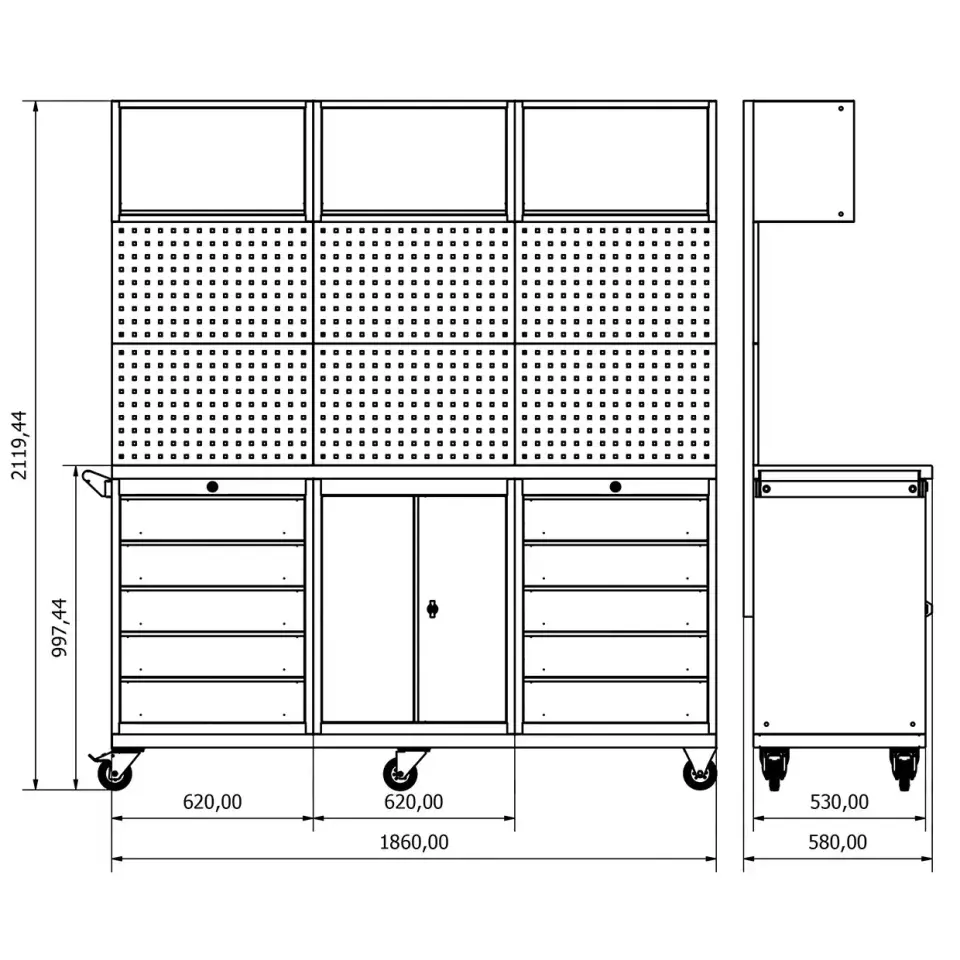 Moduline Takım Arabası M45