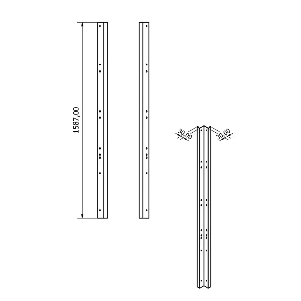 Moduline Corner Upright (160 cm) (90.14)