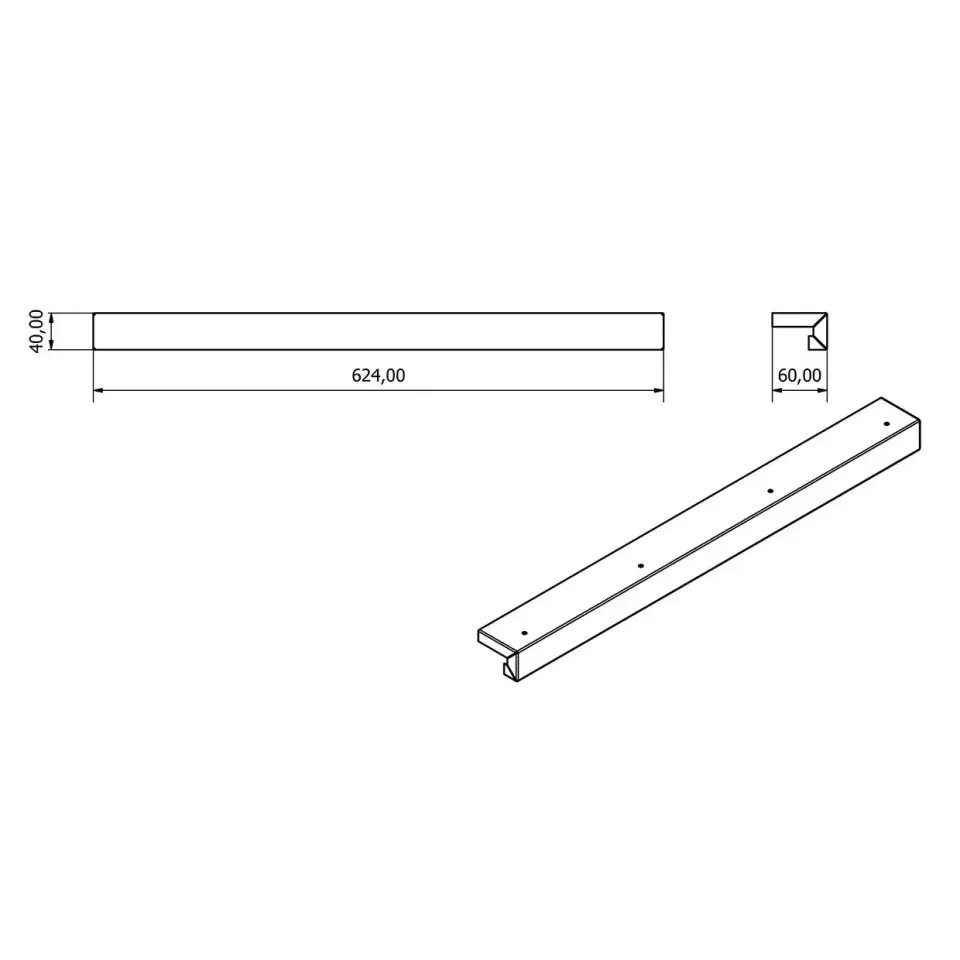 Moduline Aydınlatma Panel (620 cm) (90.54)