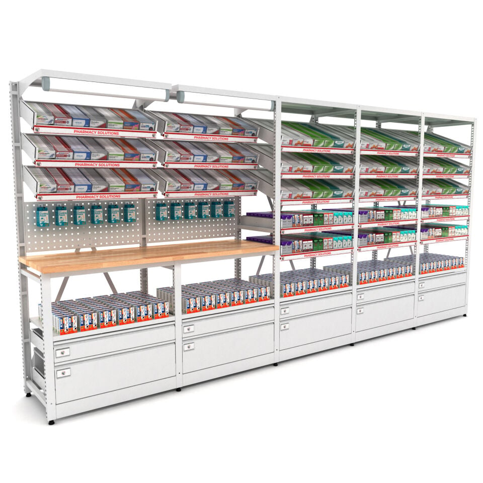 Eczane Raf Sistemi - BD.25.19.25 (H2030xW4300xD530)