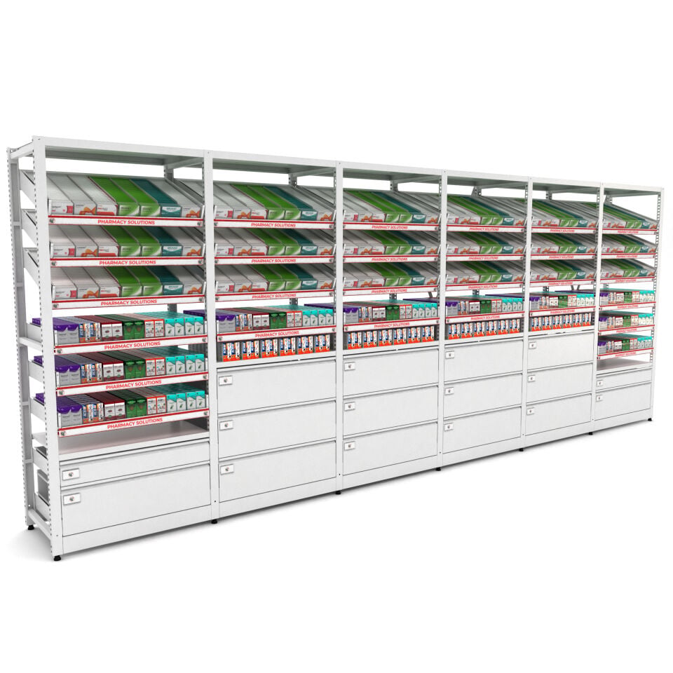 Eczane Raf Sistemi - BD.25.19.31 (H2030xW5150xD530)