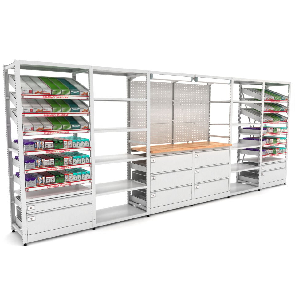 Eczane Raf Sistemi - BD.25.19.33 (H2030xW5150xD530)