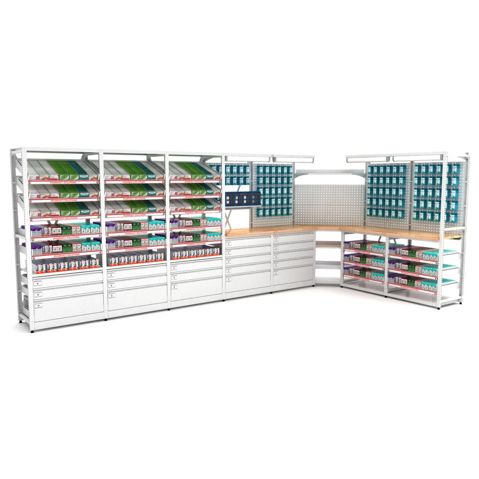 Eczane Raf Sistemi - BD.25.19.81 (H2030xW5150xD530)