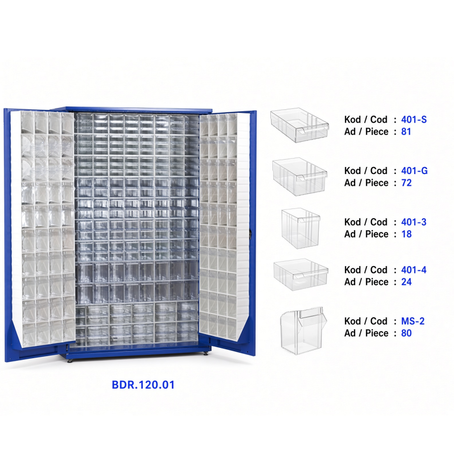 BDR Tek Yönlü Çekmeceli Stand  - BDR.120.01